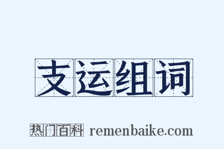 支运组词是什么意思的图片